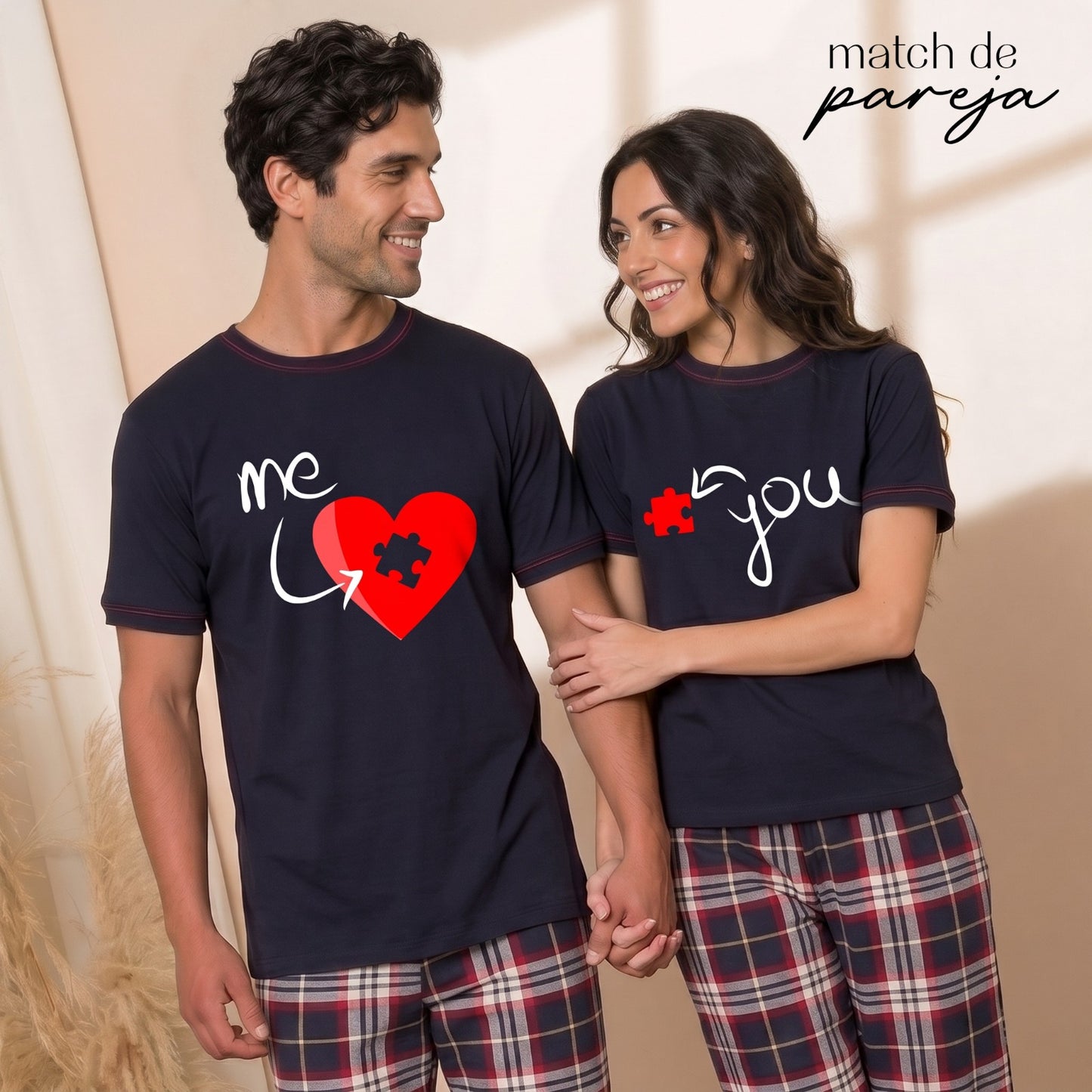 Pijama de pareja nieve