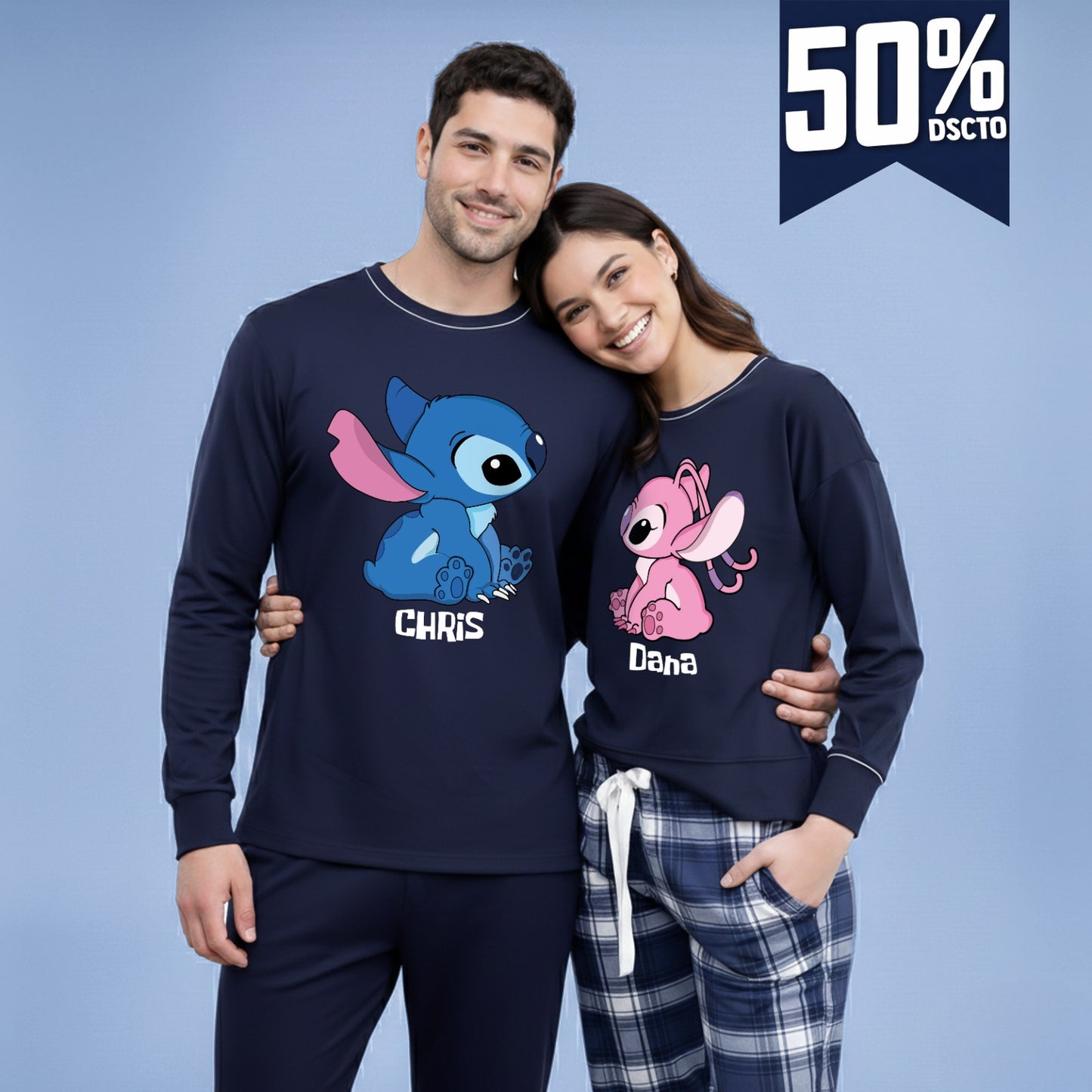 Pijama Azul Cuadros