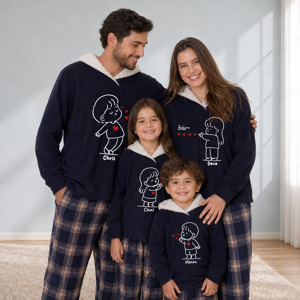 Pijama Trina Micropolar Familiar