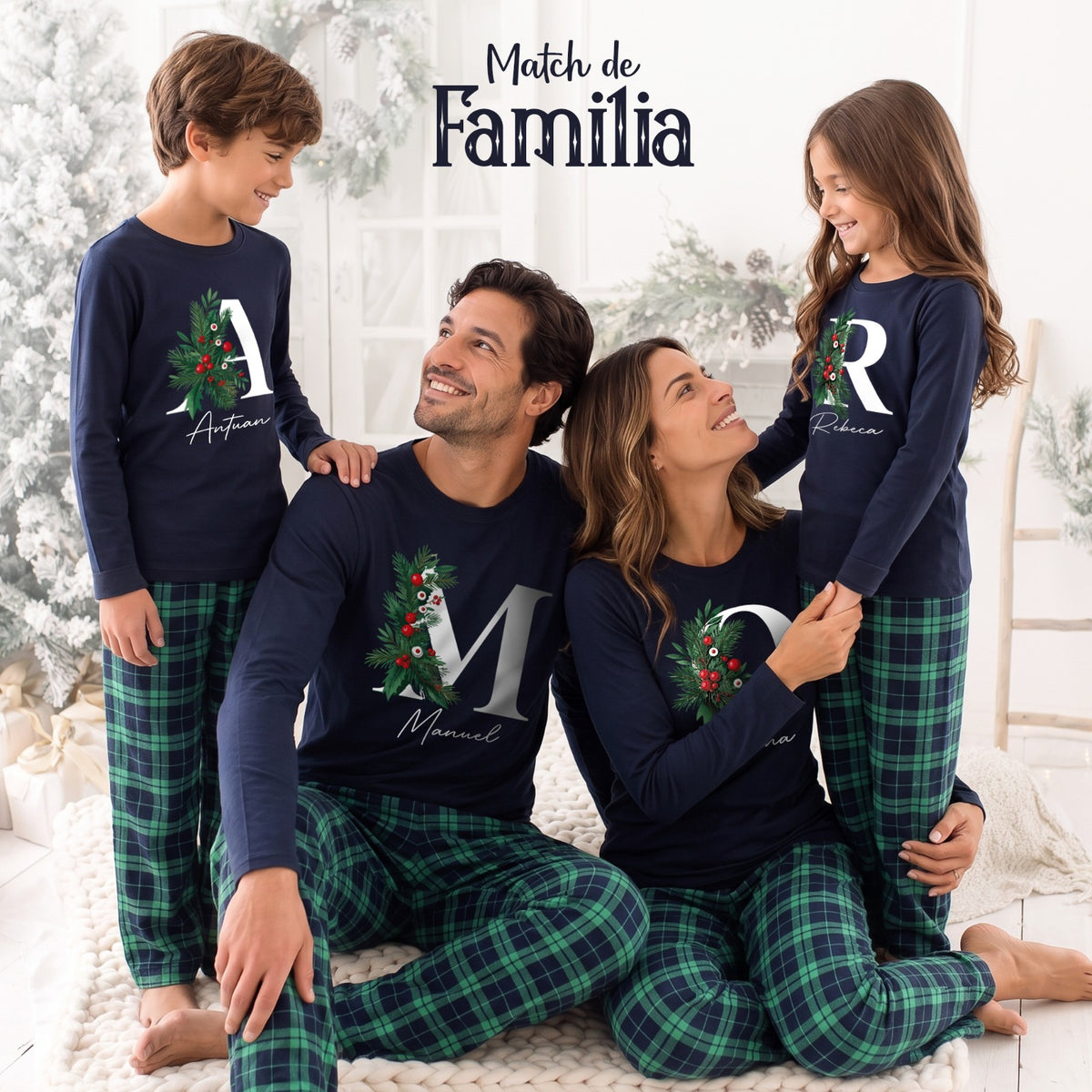 🎄 CAMPANA | Pijama Familiar Navideña