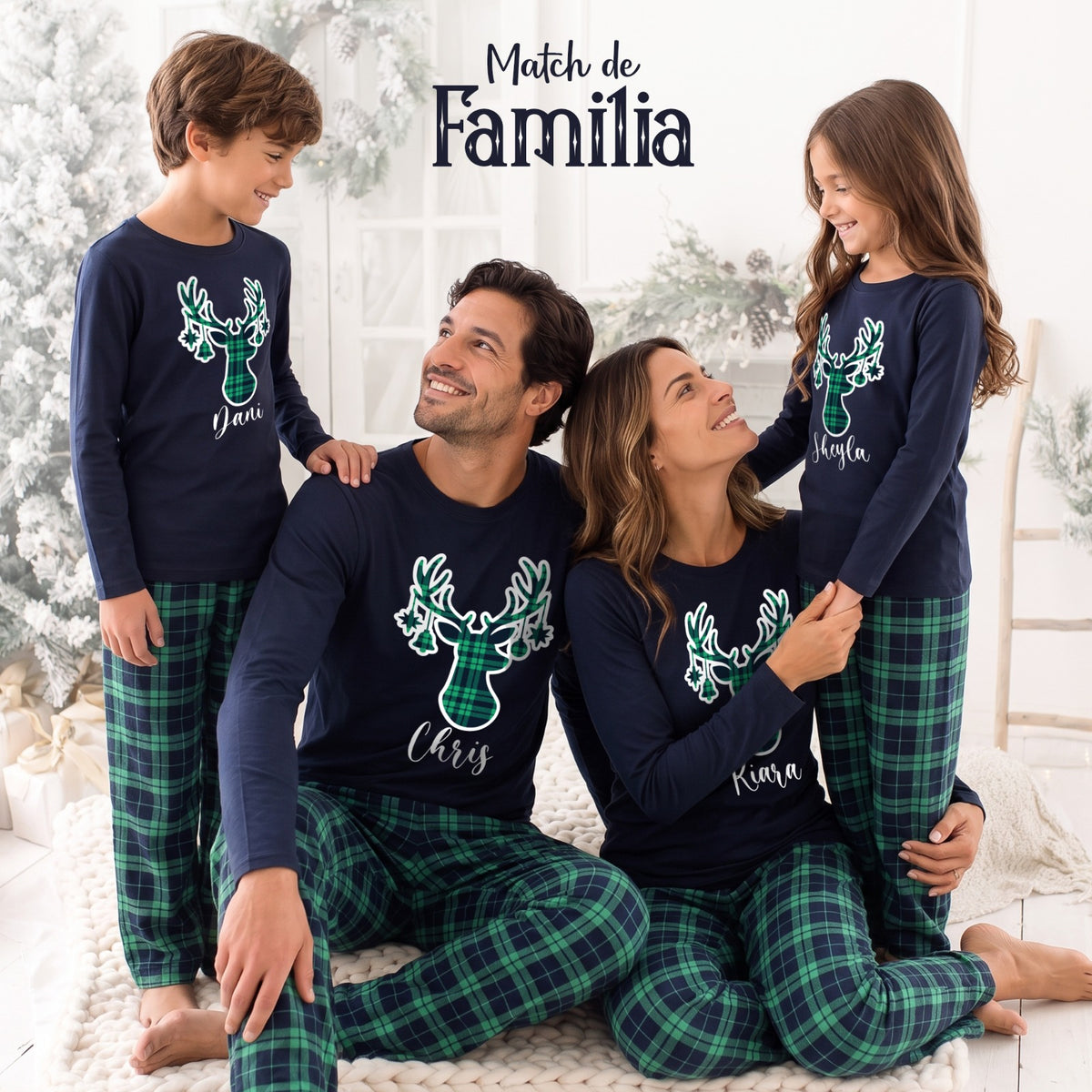 🎄 CAMPANA | Pijama Familiar Navideña