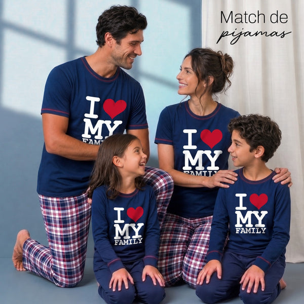 Pijama de familia dulce