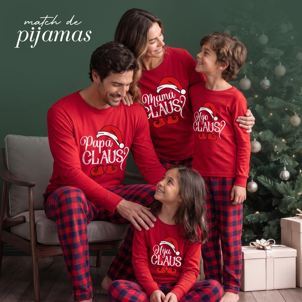 🎄 HOLLY | Pijama Familiar Navideña