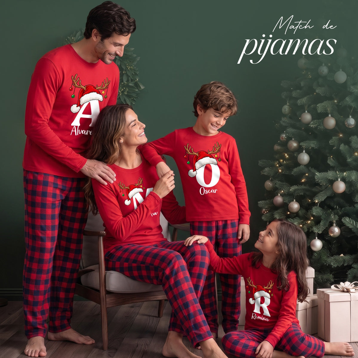 🎄 HOLLY | Pijama Familiar Navideña