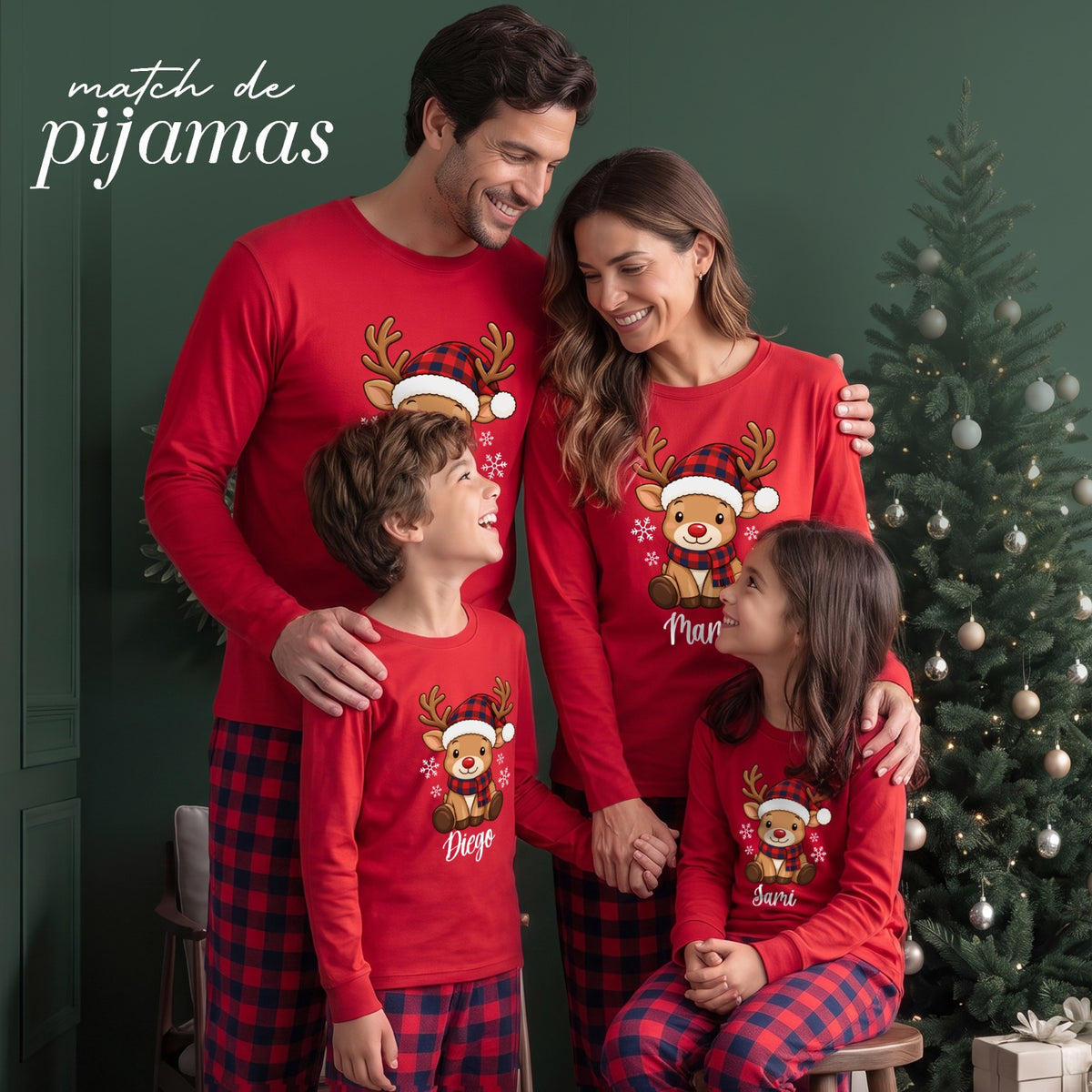 🎄 HOLLY | Pijama Familiar Navideña