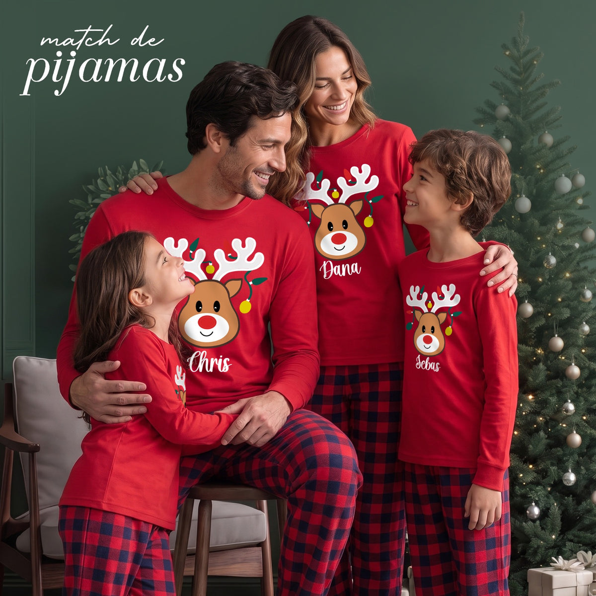 🎄 HOLLY | Pijama Familiar Navideña