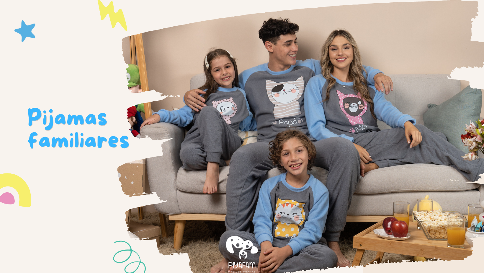 Pijamas familiares online personalizadas