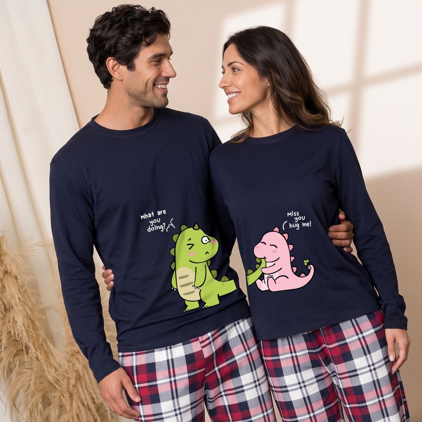 Pijama de pareja santa