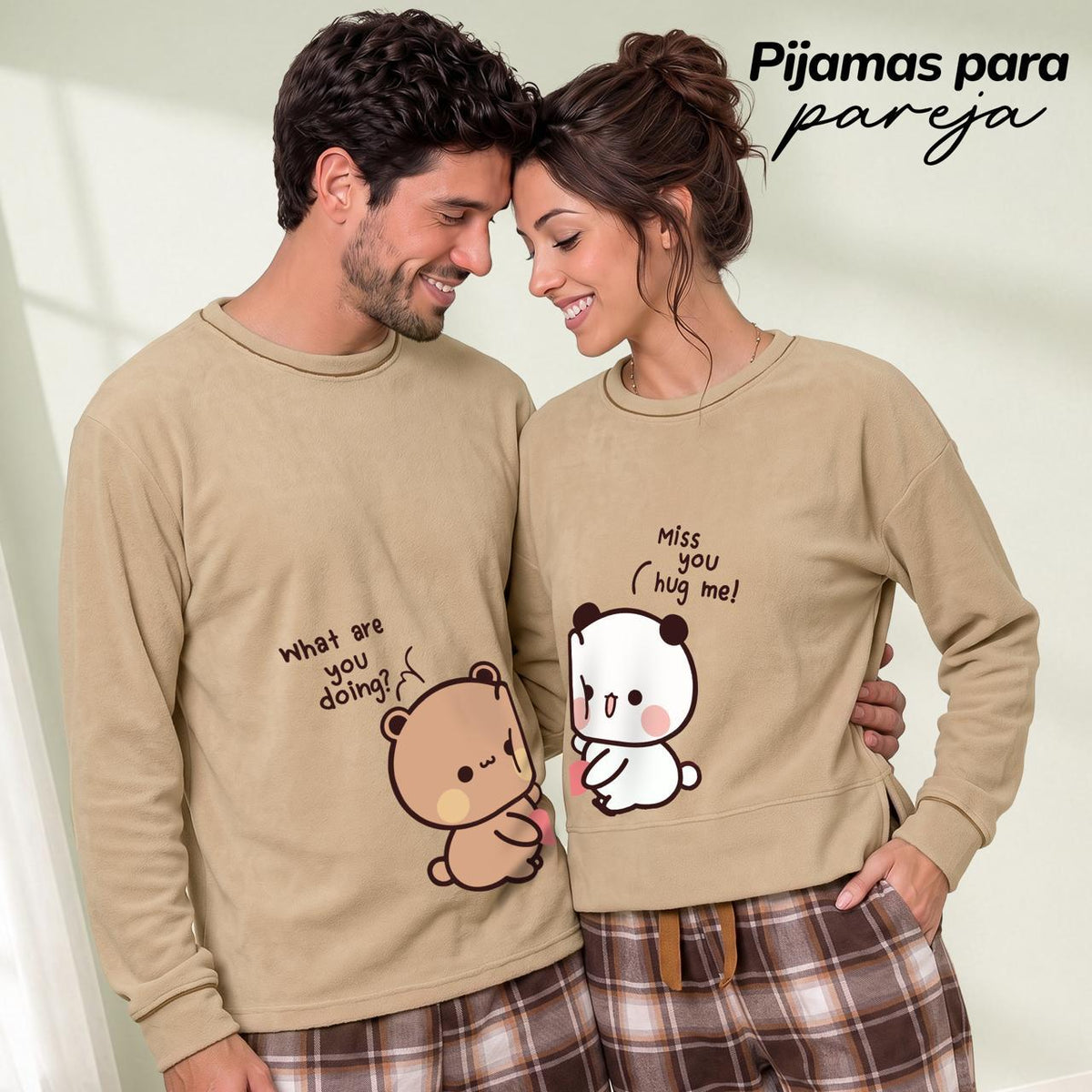 Pijama Cinnamon Micropolar para Pareja