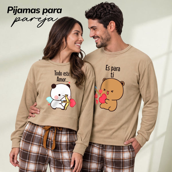 Pijama Cinnamon Micropolar para Pareja