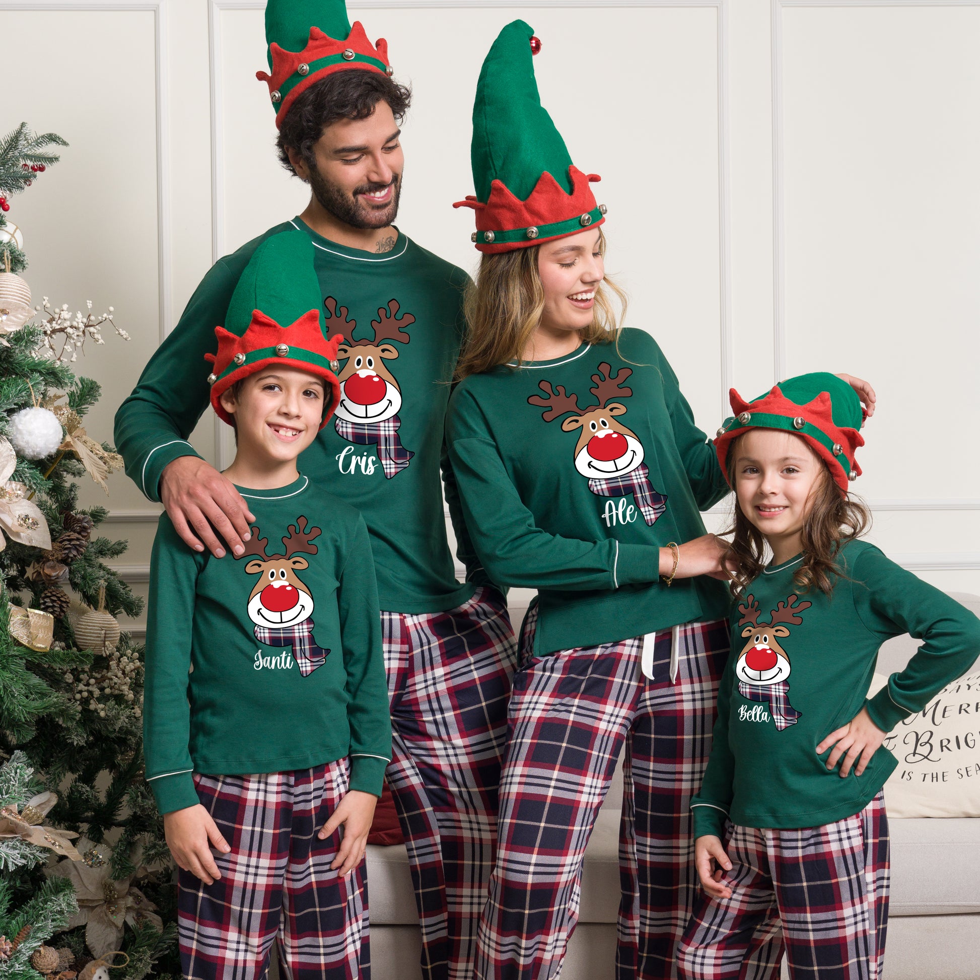 Pijamas Navideños Pijamas De Navidad Familia Amazon Ropa Navidea